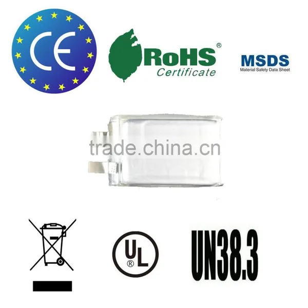 Lithium Ion Polymer Battery 3.7v 1100mah for Electric Products