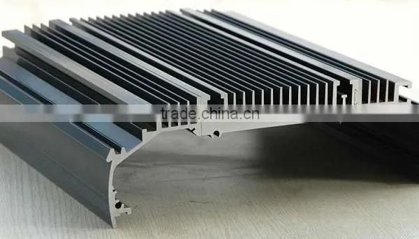 6063 T5 Anodized Aluminium Extrusion Heat Sink Profile/aluminum Heat Sink Shapes/ Profiles photo-2