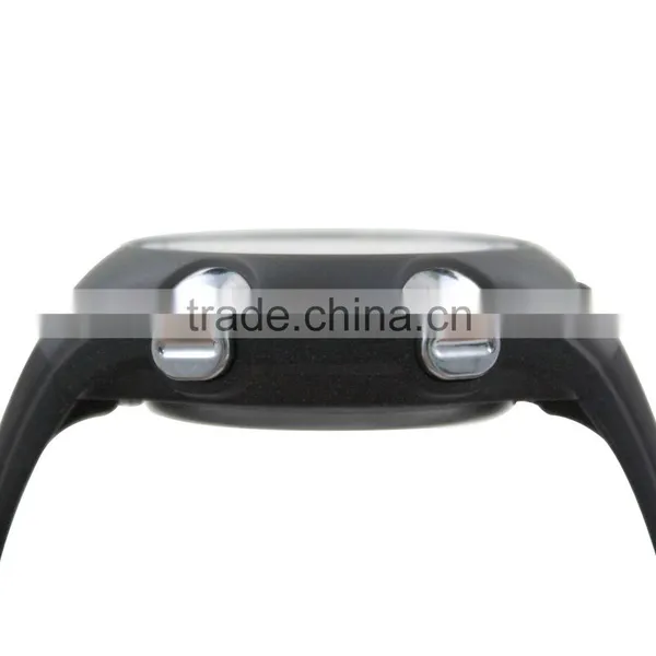 DW177 Black Color Digital Rubber Chrono, Timer, Alarm ,heart Rate Monitor Watch photo-4
