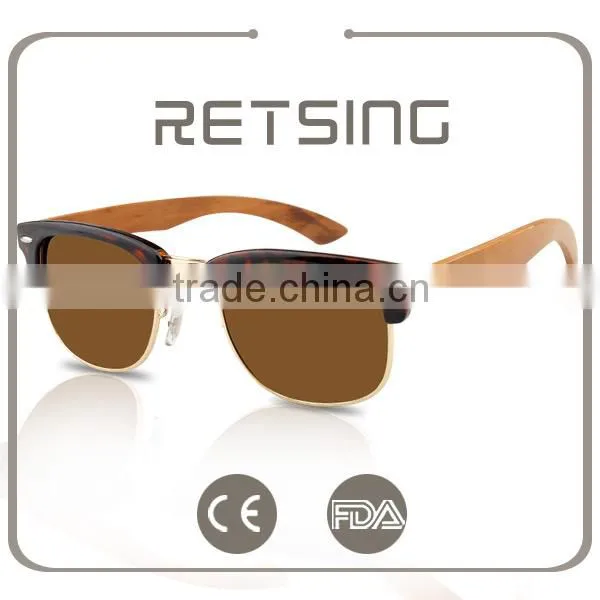 PC Frame Wooden Sunglasses Bamboo Arms / Skateboard Wood Glasses photo-2