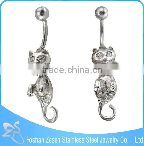BR01819 China Manufacturer Surgical Steel Free Samples Animal Elephant Navel Piercing photo-4