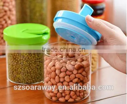Glass Jar for Red Green Bean Peanut Household Transparent Sealed Storage Bottles With Lid photo-4