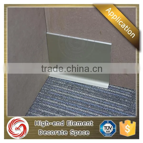 Aluminum Profile Aluminium Skirting Board Outer Corner Inner Corner Skirting Board With End Caps photo-4
