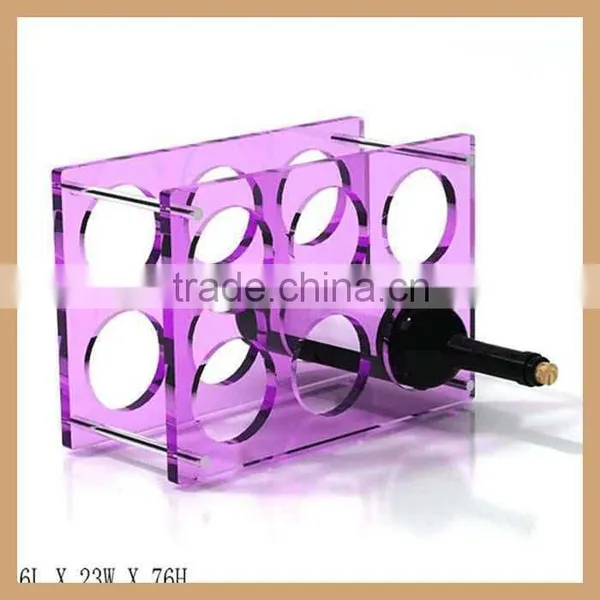 Square Shape Customized Acrylic Wine Display Rack for Wine photo-4