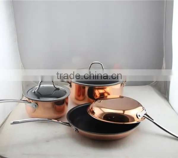 New Arrival Triply Aluminum Non-stick Pressed Cookware Set Fry Pan Saucepan Milk Stock Cooking Pasta Noodle Pot Set photo-4