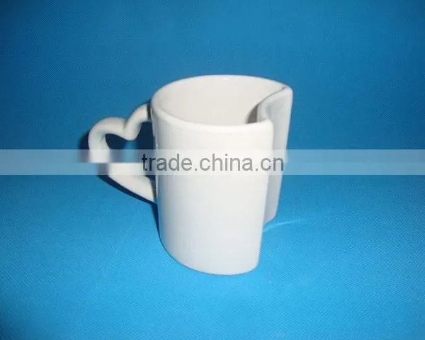 2015 New Special Shaped White Ceramic Mug photo-3