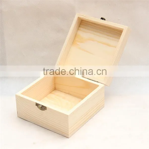 Custom Unfinished Pine Wood Gift Box photo-2
