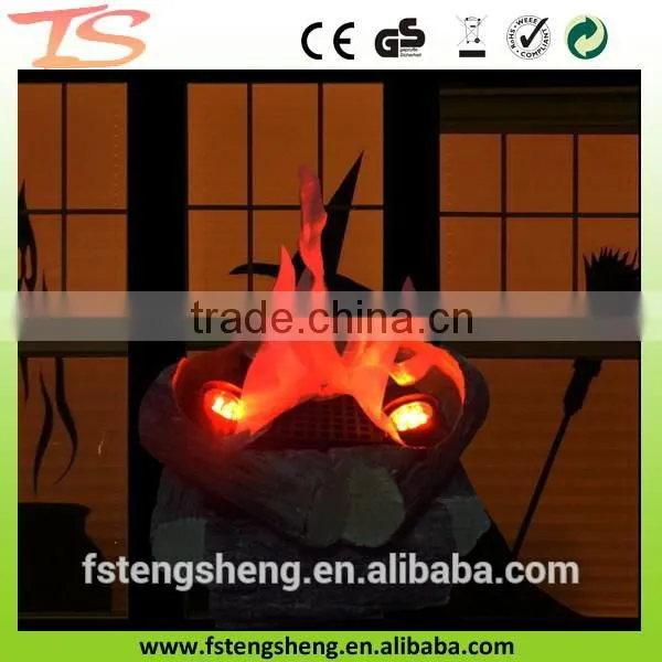 Halloween Decor Fake Camfire Wood Led Flame Decoration Lamp photo-2
