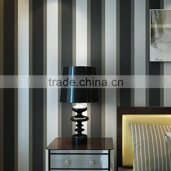High Quality Modern Non Woven Stripe Wallpaper for Living Room photo-6