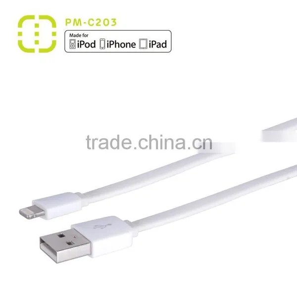 Customized Mfi Flat Charging Cable With ABS Housing photo-3