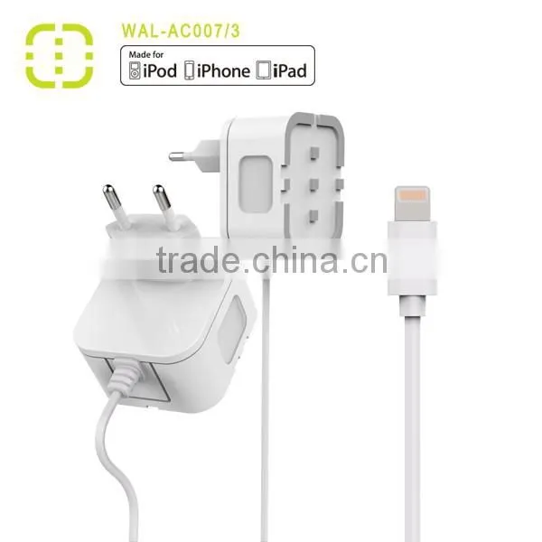 2015 Walnut 2.1A Travel Charger With Micro Cable photo-2