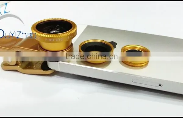 3in1 Wide Angle+Macro+Fish Eye Camera Lens for Mobile Cell Phone photo-3