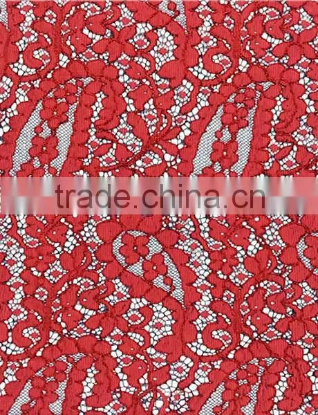 Wholesale Good Quality Nylon/Cotton/Rayon Strand Lace Fabric T8075 photo-2