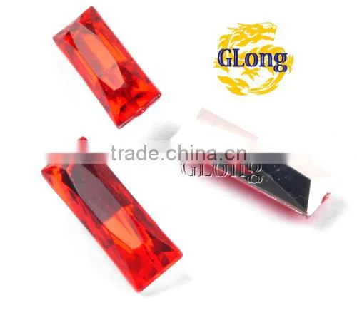 8*24mm Acrylic Point Back Rectangular Mix Color Bling Rhinestone&Crystal For Stylish Bags Garment Shoes #GY014-24P(Mix-s) photo-2