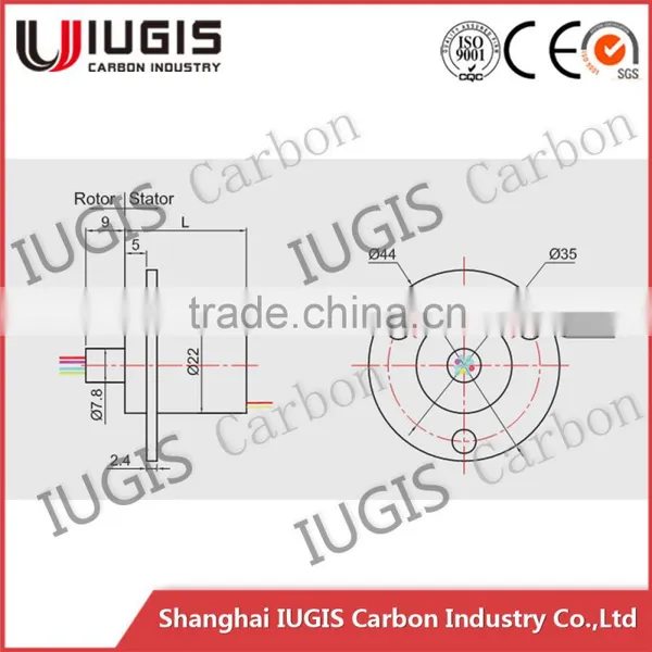 SRC022 Chinese Factory Industrial Control Equipment Use Capsule Slip Ring photo-2