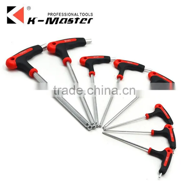 K-Master Manufacture T Handle Ball Point Hex Key 2-10mm Screwdriver Hex Key photo-2