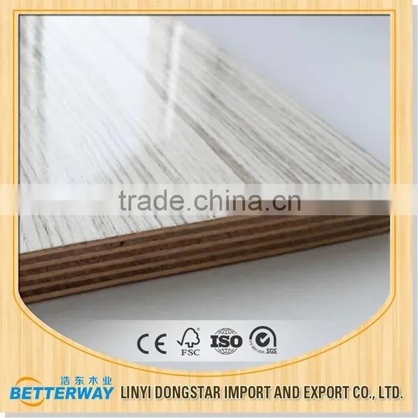 Full Poplar Core Funiture Used Melamine Faced Veneer Plywood photo-2