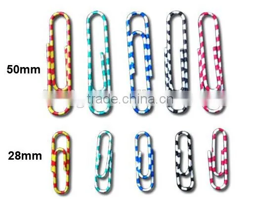 Color Vinyl Coated Zebra Paper Clips photo-2