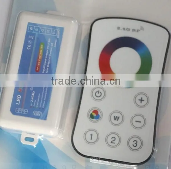 2.4G Wireless 3 Zone RGBW LED Controller Dimmable Touch Remote photo-3