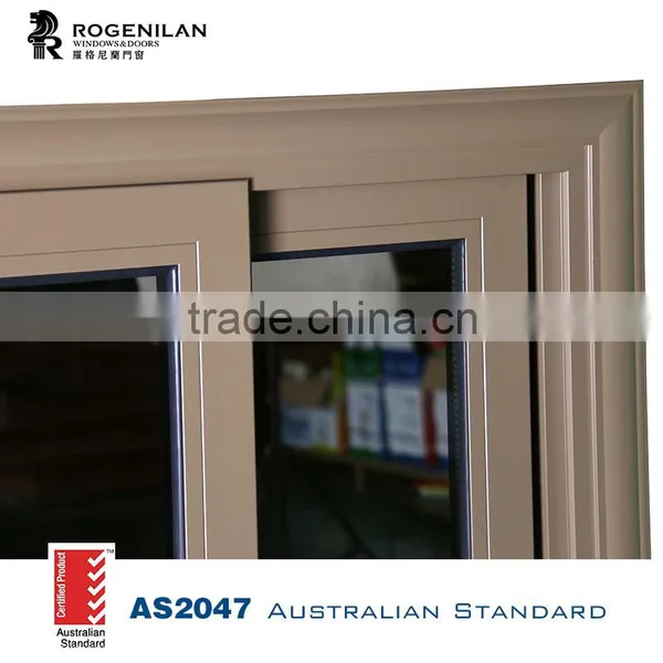 ROGENILAN 88 Series Champagne Color Sliding New Design Aluminum Window photo-6