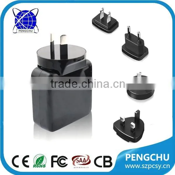 AU UK USA EU Plug 5V 2A USB Wall Charger Rechargeable Travel Power Charger photo-2
