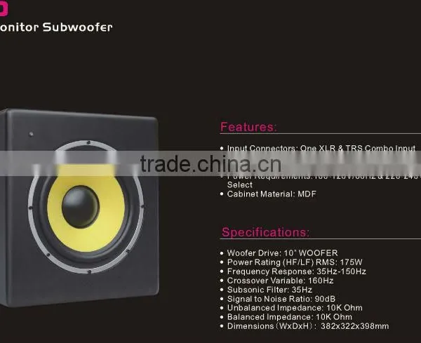 High Quality and Cheap Active Subwoofer With Wooden Cabinet Texture Painted Finish Made in China photo-4