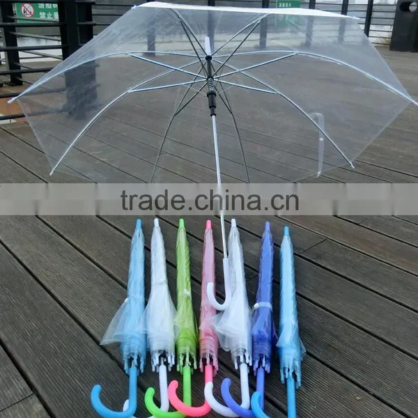 Advertising POE Clear Transparent Wholesale Cheap Umbrellas Quality Choice