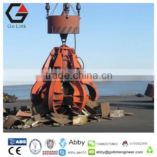 Electric Hydraulic Orange Peel Grab Steel Scrap Grabs Housing Waste Grapple China Manufacture Garbage Grab Crane photo-2