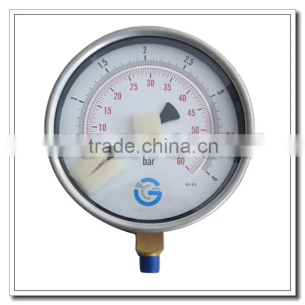 High Quality 4 Inch Stainless Steel Brass Internal Master Test Precision Pressure Gauge With Bottom Connection High Accurac photo-4