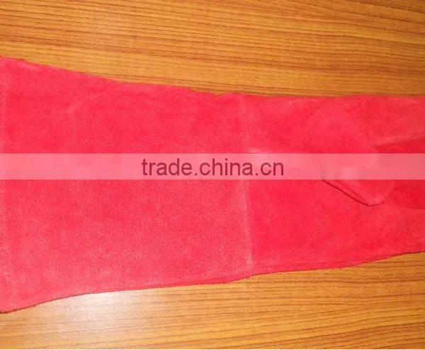 CUSTOM MADE LEATHER WELDING GLOVES SIMPLE RED