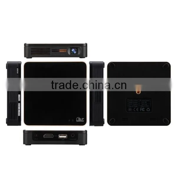 HDP200 Mini DLP Projector 200 ANSI Lumens 1280x800 1080p for Home Theater photo-2