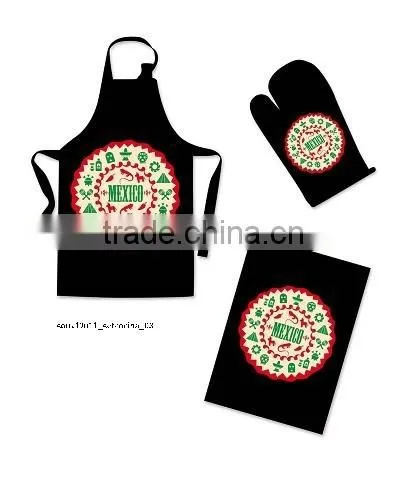 Black White Apron Kitchen Protective Clothing Cover Cotton Kitchen Apron For Men And Women photo-6