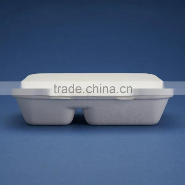 HL-96 -2 100% Biodegradable Bagasse Clamshell Box Quality Choice photo-2