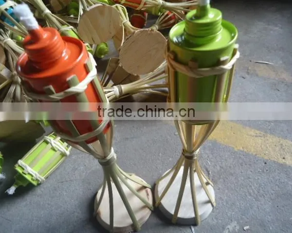 Garden Bamboo Torch/bamboo Tiki Torch/garden Torch