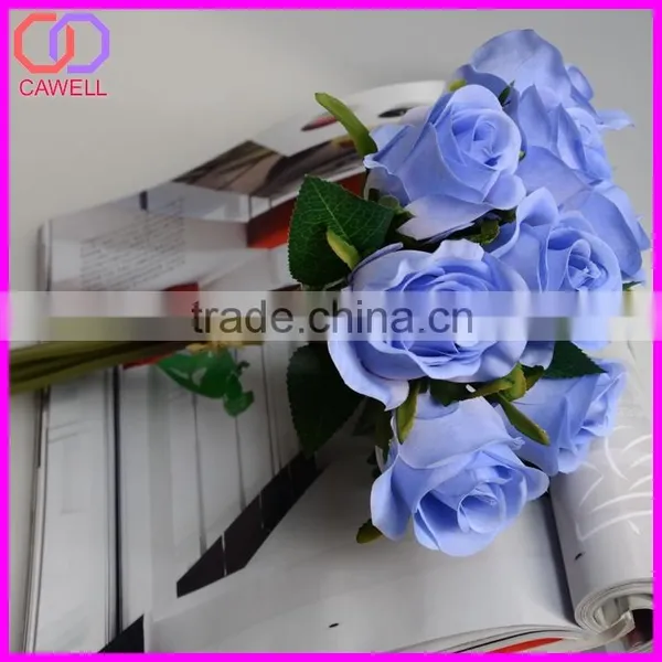 Wholesale White Artificial Silk Roses Flowers photo-4