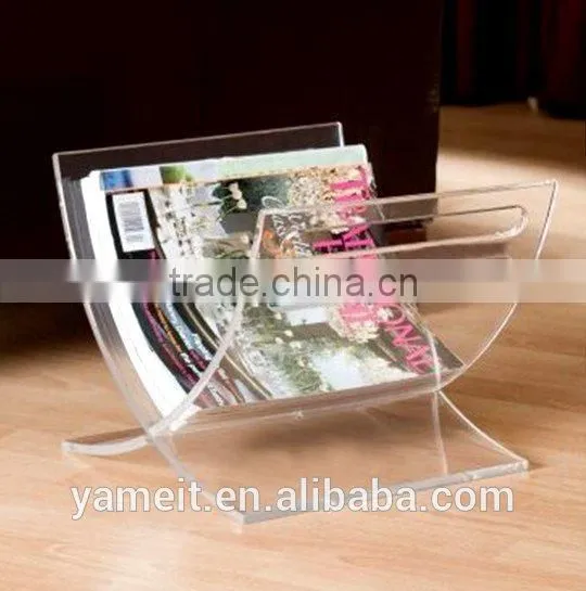 Creative Desktop Clear Acrylic Brochure Holder to Display A4 A5 A6 Files