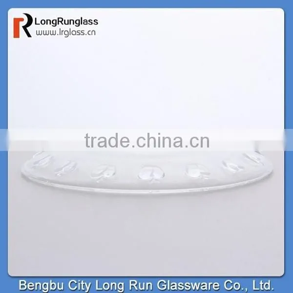 Longrun Hot New Products for 2015 187g High White Glass Material Glass Fruit Plate,custom Colorful Glass Plate Wholesale Price photo-2
