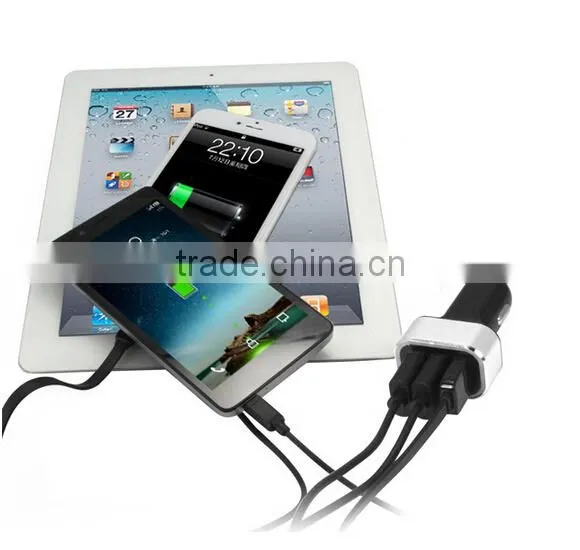 Express Mobile Phone & Tablet Car Accessories 3 Port Usb Car Charger 5.2a Car Charger Adapter photo-3