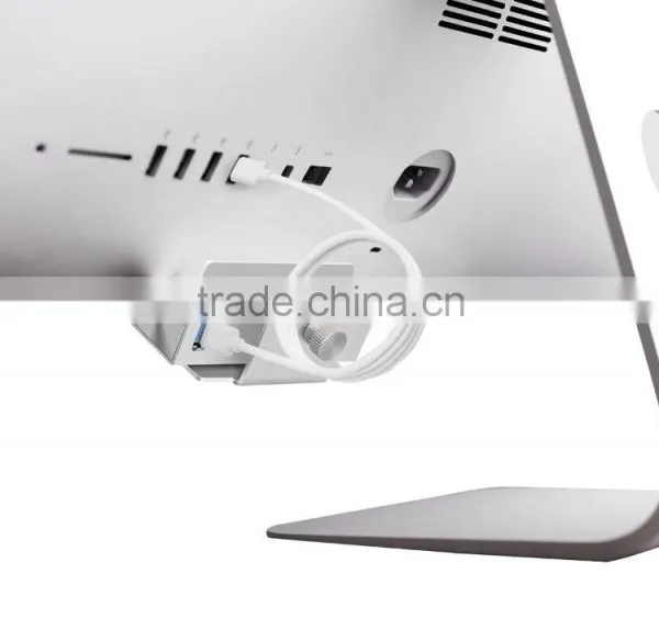 CZH 4 Ports Aluminum USB 3.0 Hub for LCD Display, Shelves or Desks That is 1" Thick or Less [sliver] photo-6