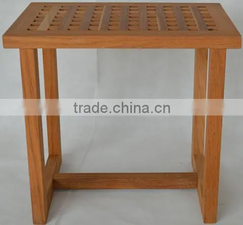 Teak Wooden Comfortable Bathroom Stool FSC Approved photo-2