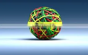 High Quality Clear Silicone Rubber Band Ball, Mini Rubber Ball photo-2