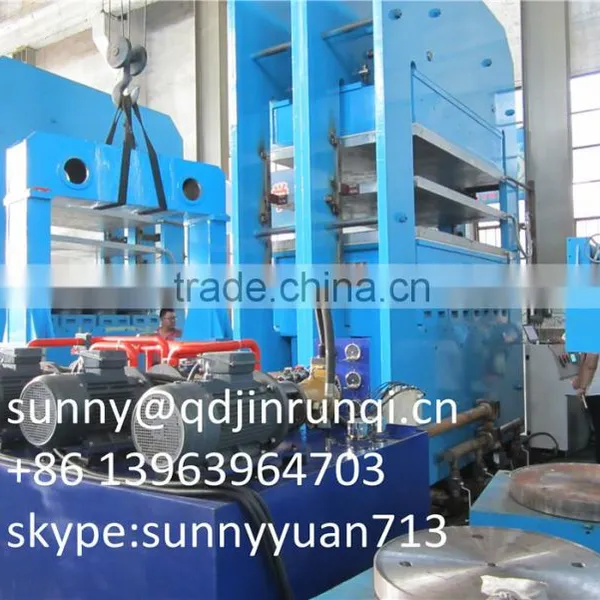 Qingdao Rubber Product Making Machinery / Car Floor Mat Hydraulic Vulcanizing Press / Rubber Plate Vulcanizing Machine photo-3
