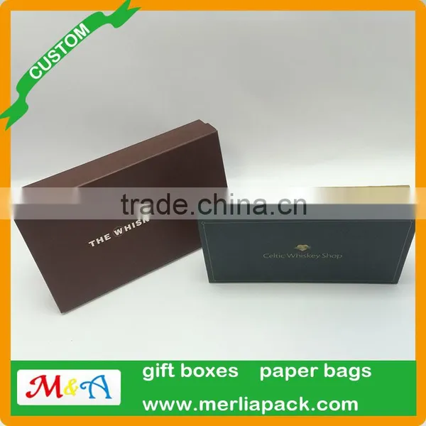 Custom Whiskey Gift Boxes Paper Board Brandy Scotland Paper Wine Shot Glass Boxes photo-4