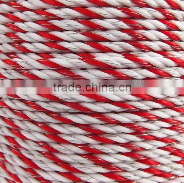 Conductive Electric Fence Poly Rope With HDPE and Stainless Steel Wire photo-6