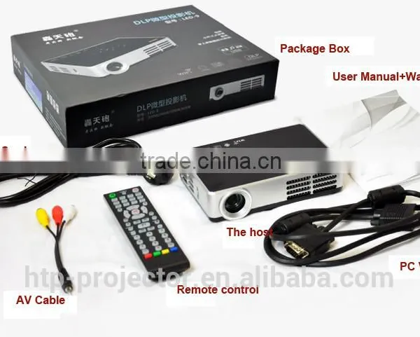 Outdoor Best Using Mini Short Throw 3d Dlp Led Short Throw Projector for Htc One photo-5