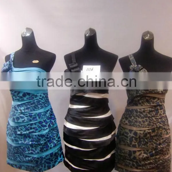 Sexy Leopard Printing Ruffle Party Dress for Young Lady 1116 photo-4
