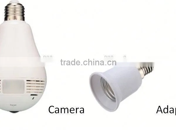 WiFi Fisheye Cloud Smart Bulb Mini Portable Wifi Camera photo-4