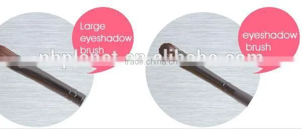 12PCS COSMETIC MAKEUP WOODEN HANDLE BRUSH SET photo-3
