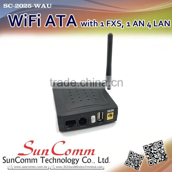 SC-2025-WAU With 1FXS, 1WAN, 4LAN, 1USB WiFi ATA photo-2