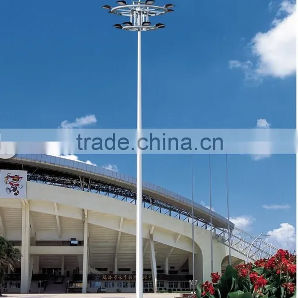 High Mast Poles,street Poles,15-45meters Galvanized Polygon Auto Lift High Mast Lighting Pole,lighting Poles Price List,stadium